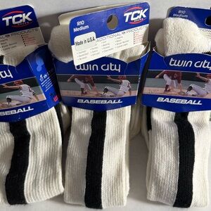 TCK White and Black Athletic Socks